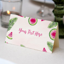 Mesa Cartão de Aniversário de Melancia Tropical