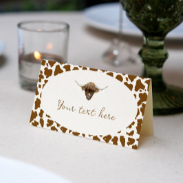 Mesa Cartão de Aniversário de Vaca Highland