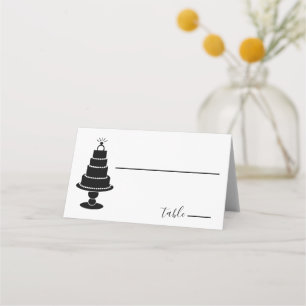 Mesa Cartão de Bolo de Casamento