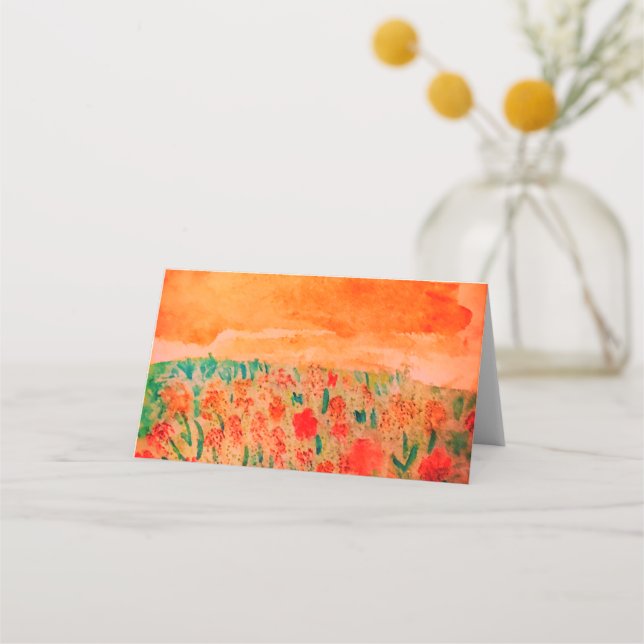 Mesa cartão de casamento (Frente)