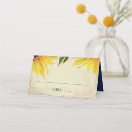 Mesa Cartão De Casamento, Cartão De Escolta, Girassol E