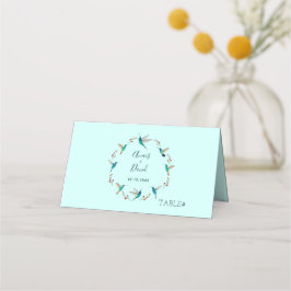 Mesa Cartão de Casamento de Hummingbird Summer Place