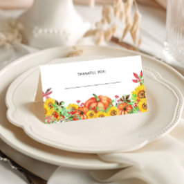 Mesa Cartão de Dia de Ação de Graças