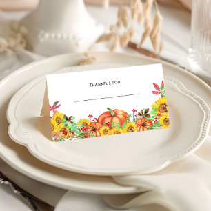 Mesa Cartão de Dia de Ação de Graças