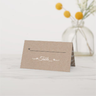 Mesa Cartão de escolta de casamento ruidoso de papel k
