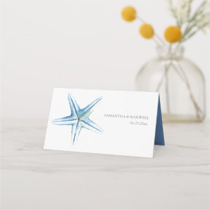 Mesa Cartão de Locação de Praia de Starfish, de Aquarel