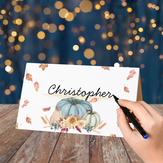 Mesa Cartão de Local de Ação de Graças (Criador carregado)