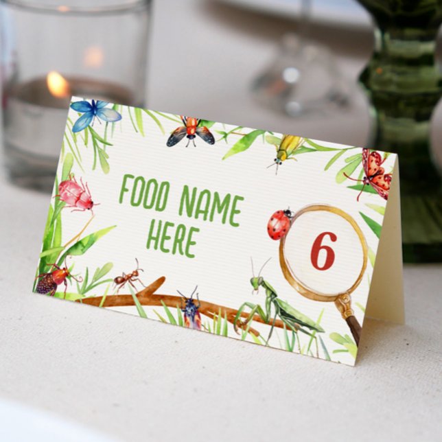 Mesa Cartão de Local de Aniversário para Insetos Inseto (Criador carregado)
