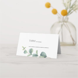 Mesa Cartão de Local de Casamento Dobrado Elegante Euca
