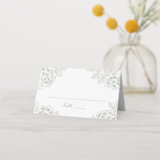 Mesa Cartão de Local de Casamento Elegante Floral de Ho