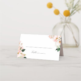 Mesa Cartão de Local de Casamento Floral Hortênsia Rubo