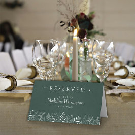 Mesa Cartão de Local de Casamento Inspirado na Natureza