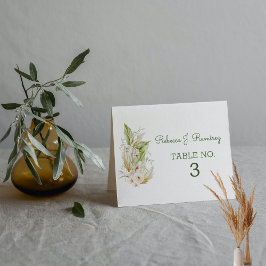 Mesa Cartão de Local de Casamento Inspirado na Natureza