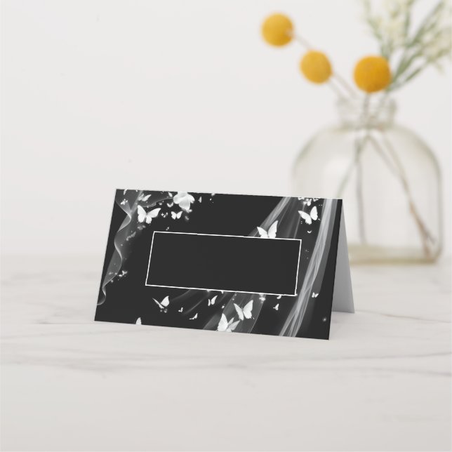 Mesa Cartão de Local de Nome Dobrado do Casamento (Frente)