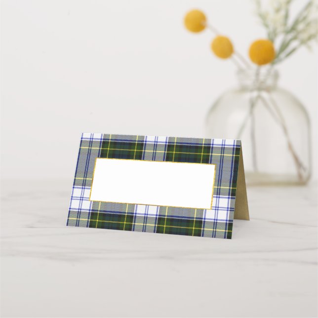 Mesa Cartão de Local Dobrado do Casamento de Gordon Dre (Frente)