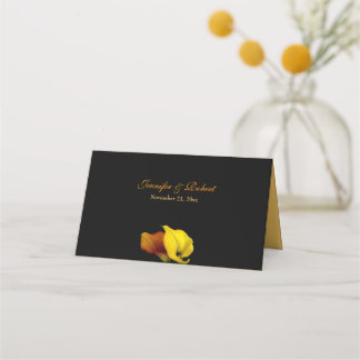 Mesa Cartão de Local Dobrado para Casamento de Calla Li