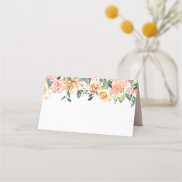 Mesa Cartão de Local Dourado de Casamento Floral Russo 