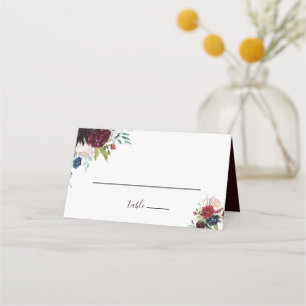 Mesa Cartão de Local Floral de Casamento Floral do Mari