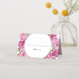 Mesa Cartão de Local para Casamento de Peões Rosa Elega