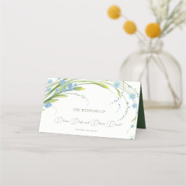 Mesa Cartão de Local para Esquecer-me-Não-Casamento