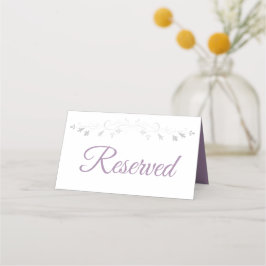 Mesa Cartão de Local Reservado para Casamento Elegante