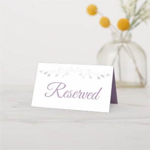 Mesa Cartão de Local Reservado para Casamento Elegante