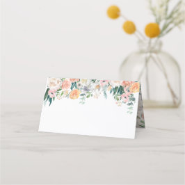 Mesa Cartão de Local Romântico de Cores d'Água Dobrada