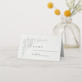 Mesa Cartão de Localização de Casamento com Floral Rele