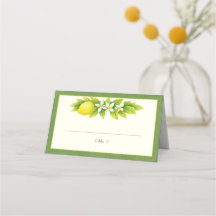 Cartão de Localização de Casamento Laranja & Limão