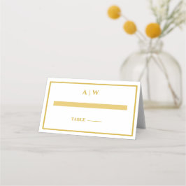 Mesa Cartão de Localização de Casamento Minimalista em