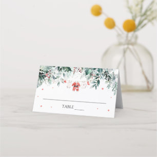 Mesa Cartão de Localização de Roupas de Bebê de Natal V