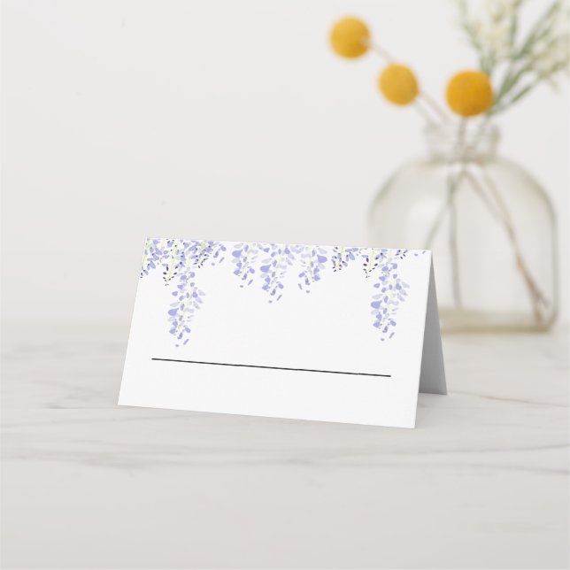 Mesa Cartão de lugar de evento Wisteria (Verso)