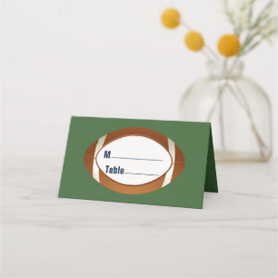 Mesa Cartão de lugar dobrado de futebol personalizado