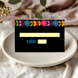 Mesa Cartão de lugar mexicano moderno