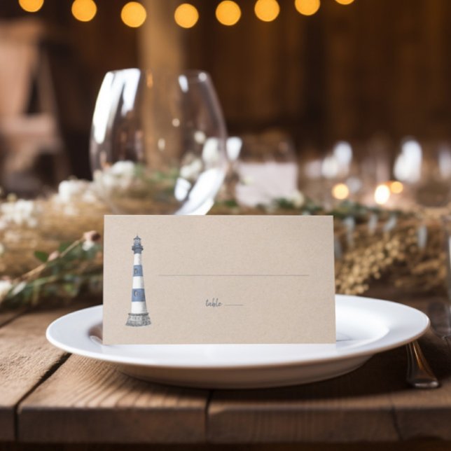 Mesa Cartão de Luz Kraft de Casamento Dobrado (Criador carregado)