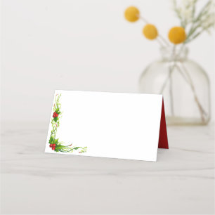 Mesa Cartão de Nome - Feliz Natal Azevinho