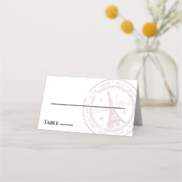 Mesa Cartão de Passaporte Paris Rosa