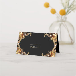 Mesa Cartão de Posicionamento de Moldura Dourada Elegan