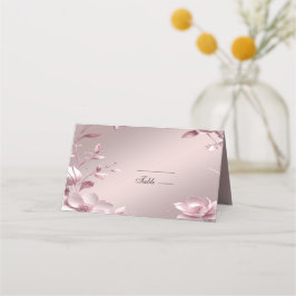 Mesa Cartão de Posicionamento de Moldura Floral Rosa De