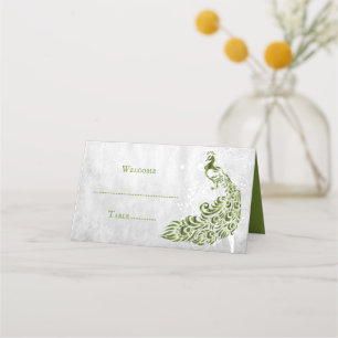 Mesa Cartão de Recepção de Vinha Pêssego Verde
