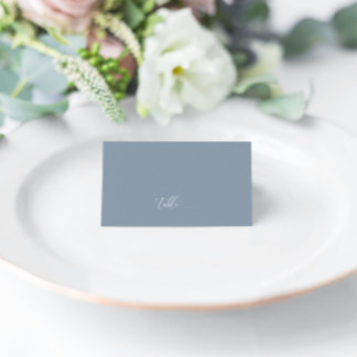 Mesa Cartão de Vazio de Casamento Elegante Moderno e Az