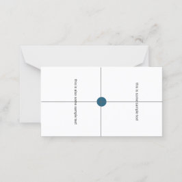 Mesa cartão do local do teste de amostra