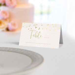 Mesa Cartão Dourado de Casamento de Blush Bridal Páli