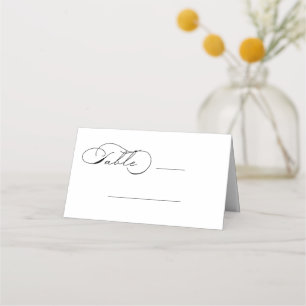 Mesa Cartão Luxuoso de Local de Casamento de Tipografia