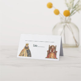 Mesa Cartão Real de Casamento Renascentista Medieval