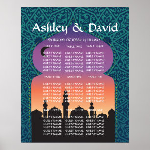 Mesa Casada Árabe Noites Poster