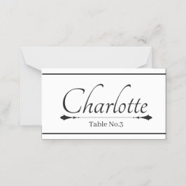 Mesa Casamento com Cartão de Colocação