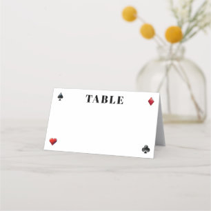Mesa Casamento com Traje de Cartão Poker