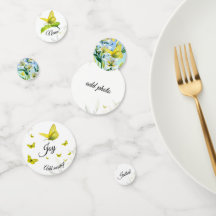 Mesa Confetti White Lily Yellow Butfly