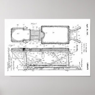 mesa de 1927 da Chiropractic Impressão